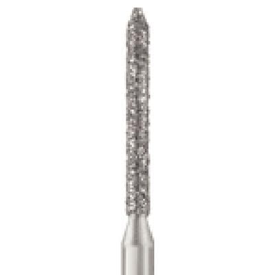 Patterson® Disposable Diamond Bur, FG, Coarse, Green Ring, Cylinder Round End, 1.2 mm Diameter, 10.0 mm Length, 25/Pkg, #886-012C - Patterson® Disposable Diamonds – FG, Coarse, Green, Cylinder Round End, 25/Pkg - # 886-012C, 1.2 mm Diameter, 10.0 mm Length - Image 1
