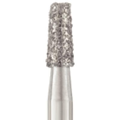 Patterson® Disposable Diamond Bur, FG, Coarse, Green, Cone Moderate Flat End, 1.8 mm Diameter, 4.0 mm Length, 25/Pkg, #845KR-018C - Patterson® Disposable Diamonds – FG, Coarse, Green, Cone Moderate Flat End, 25/Pkg - # 845KR-018C, 1.8 mm Diameter, 4.0 mm Length - Image 1