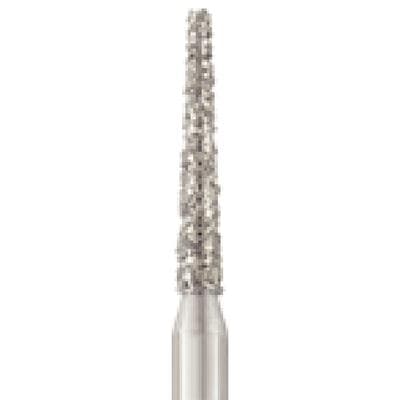 Patterson® Disposable Diamond Bur, FG, Coarse, Green Ring, Cone Flat End, 1.4 mm Diameter, 8.0 mm Length, 25/Pkg, #847-014C - Patterson® Disposable Diamonds – FG, Coarse, Green, Cone Flat End, 25/Pkg - # 847-014C, 1.4 mm Diameter, 8.0 mm Length - Image 1