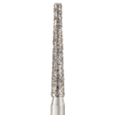 Patterson® Disposable Diamond Bur, FG, Coarse, Green Ring, Cone Flat End, 1.6 mm Diameter, 10.0 mm Length, 25/Pkg, #848-016C - Patterson® Disposable Diamonds – FG, Coarse, Green, Cone Flat End, 25/Pkg - # 848-016C, 1.6 mm Diameter, 10.0 mm Length - Image 1