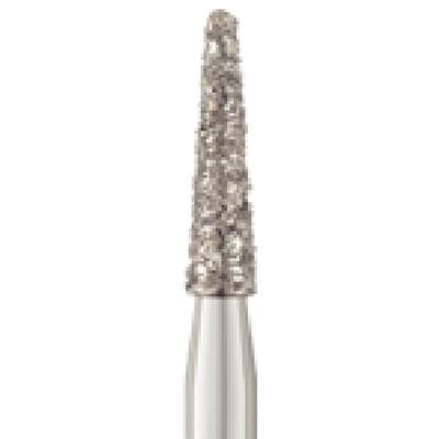Patterson® Disposable Diamond Bur, FG, Coarse, Green Ring, Round End Taper, 1.6 mm Diameter, 6.0 mm Length, 25/Pkg, #855-016C - Patterson® Disposable Diamonds – FG, Coarse, Green, Round End Taper, 25/Pkg - # 855-016C, 1.6 mm Diameter, 6.0 mm Length - Image 1