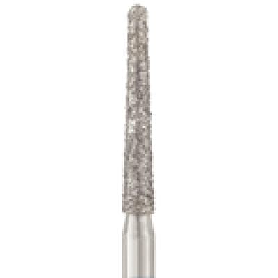 Patterson® Disposable Diamond Bur, FG, Fine Grit, Red Ring, Round End, 1.6 mm Diameter, 10.0 mm Length, 25/Pkg, #850-016F - Patterson® Disposable Diamonds – FG, Fine, Red, Round End, 25/Pkg - # 850-016F, 1.6 mm Diameter, 10.0 mm Length - Image 1