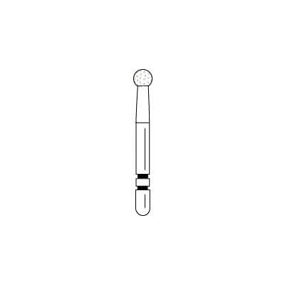 Two Striper Diamond Bur, FG, Round, #130, Fine, Red, 2.3 mm, 5/Pk, 2015018 thumbnail 15