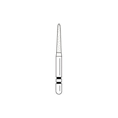 Two Striper Gold-Plated Curettage (GCP) Diamond Bur, FG, Cone Beveled End, 253.SB, Medium, Blue, 5/Pk, 2015611 thumbnail 11