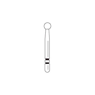 Two Striper MFS Finishing Diamond Burs, FG, Round, #135, MF3, 2.4 mm, White, 5/Pk, 2015852 thumbnail 10
