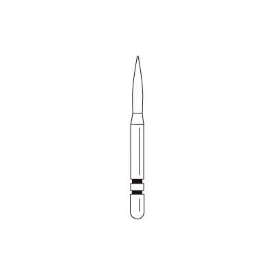 Two Striper MFS Finishing Diamond Bur, FG, #265/MF3, Ultra Fine (10 micron), Flame, 1.2 mm Major/0.3 mm Minor Diameter, 5/Pkg, 2015861 thumbnail 9