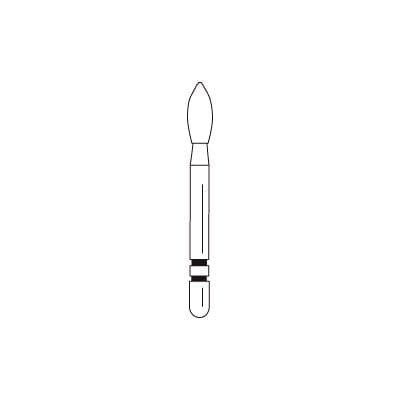 Two Striper MFS Finishing Diamond Bur FG, Football, #285, MF2 Extra Fine (20 micron), 2.0 mm Diameter, 5/Pkg, 2015863 thumbnail 9