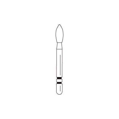 Two Striper MFS Finishing Diamond Burs, FG, Football, #285, MF3 Ultra Fine (10 micron), 2.0 mm, White, 5/Pk, 2015864 thumbnail 11
