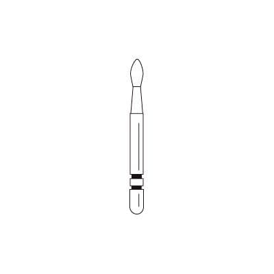 Two Striper MFS Finishing Diamond Bur, FG, #292/MF2, Extra Fine (20 micron), Football Shape, 1.4 mm Diameter, Pink Ring, 5/Pkg, 2015866 thumbnail 9