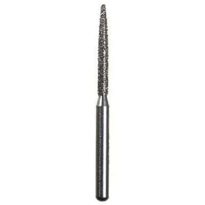 Spring Disposable Diamond Bur, Regular FG, Coarse, Green Ring, Flame Shape, #863, 1.2 mm Diameter, 10 mm Length, 10/Pkg - Spring Disposable Diamonds – Regular FG, Coarse, Green, Flame - # 863, 1.2 mm Diameter, 10 mm Length, 10/Pkg - Image 1