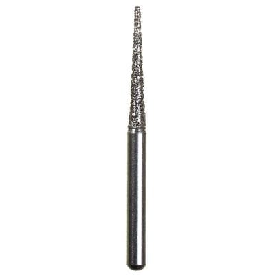 Spring Disposable Diamond Bur, Regular FG, Coarse, Green Ring, Cone Flat End, #847, 1.2 mm Diameter, 9 mm Length, 10/Pkg - Spring Disposable Diamonds – Regular FG, Coarse, Green, Cone Flat End - # 847, 1.2 mm Diameter, 9 mm Length, 10/Pkg - Image 1