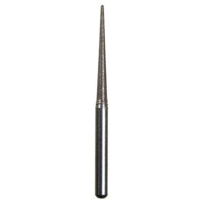 Spring Disposable Diamond Bur, Regular FG, Extra Fine Grit, Yellow Ring, Cone Round End, #850, 1.2 mm Diameter, 11 mm Length - 10/Pkg - Spring Disposable Diamonds – Regular FG, Extra Fine, Yellow, Cone Round End, # 850, 1.2 mm Diameter, 11 mm Length - 10/Pkg - Image 1