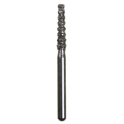 Spring Disposable Diamond Bur, Regular FG, Super Coarse, Black Ring, Cone Round End, #6055, 1.8 mm Diameter, 8 mm Length, 10/Pkg - Spring Disposable Diamonds – Regular FG, Super Coarse, Black, Cone Round End - # 6055, 1.8 mm Diameter, 8 mm Length, 10/Pkg - Image 1
