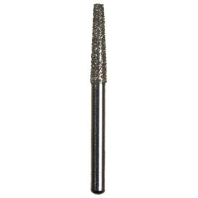 Spring Disposable Diamond Bur, Regular FG, Medium Grit, Cone Flat End, #847, 1.8 mm Diameter, 8 mm Length, 10/Pkg - Spring Disposable Diamonds – Regular FG, Medium, Gray, Cone Flat End - # 847, 1.8 mm Diameter, 8 mm Length, 10/Pkg - Image 1