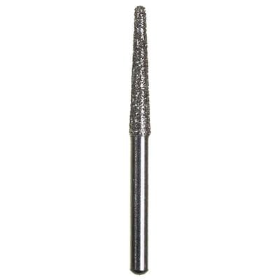 Spring Disposable Diamond Bur, Regular FG, Medium Grit, Cone Round End, #850, 1.8 mm Diameter, 10 mm Length, Gray Ring, 10/Pkg - Spring Disposable Diamonds – Regular FG, Medium, Gray, Cone Round End - # 850, 1.8 mm Diameter, 10 mm Length, 10/Pkg - Image 1