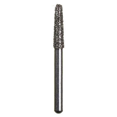 Spring Disposable Diamond Bur, Regular FG, Super Coarse, Black, Cone Round End, #855, 1.8 mm Diameter, 7 mm Length, 10/Pkg - Spring Disposable Diamonds – Regular FG, Super Coarse, Black, Cone Round End - # 855, 1.8 mm Diameter, 7 mm Length, 10/Pkg - Image 1