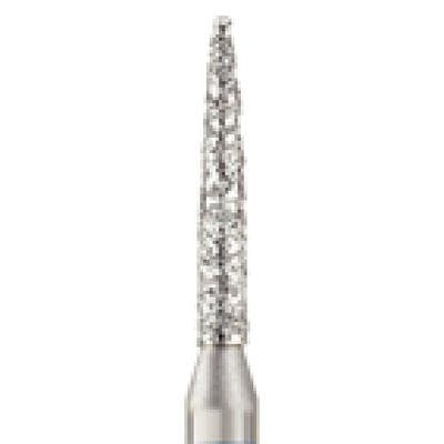 Piranha® Single Patient Use Diamond Bur, Flame Shape, Fine Grit, Friction Grip, #888-012F, 1.2 mm Diameter, 25/Pkg thumbnail 7