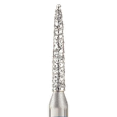 Piranha® Single Patient Use Diamond Bur, Flame Shape, Very Fine Grit, Friction Grip, #888-012VF, 1.2 mm Diameter, 25/Pkg thumbnail 6