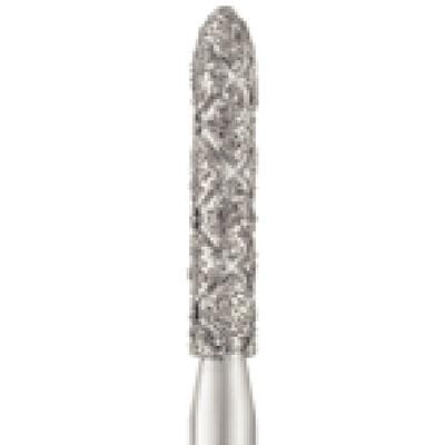 Piranha® 2X Single Patient Use Turbo Double Action Diamond Bur – FG, Medium, Blue, Cylinder Bevel End, #878-016, 1.6 mm Head Diameter, 8.0 mm Head Length, 5/Pkg thumbnail 9