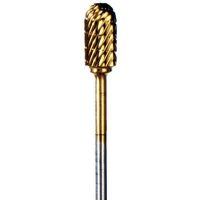 Abbott-Robinson® TNT™ Titanium Nitride Coated Carbide Bur, HP, Barrel Dual Cut, #88A, Regular Cut, Flat End, 2.35mm Shank, Single Bur thumbnail 3