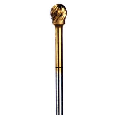 Abbott-Robinson® TNT™ Titanium Nitride Coated Carbide Burs, HP, Round Dual Cut, #52D thumbnail 2