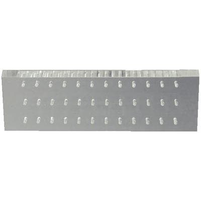 Palmero Plexiglass Bur Block, 36-Hole, Friction Grip (FG), Clear, 5" x 2" x 1/2", 1/Pk, 1516BFG thumbnail 10