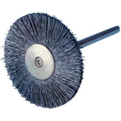 Buffalo Dental Steel Wire Rotary Brush, 1" Diameter, HP Mandrel, 12/Pack thumbnail 3