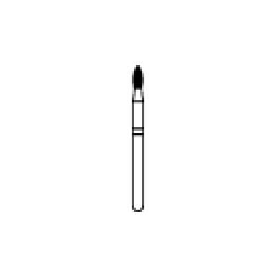 Midwest Once Sterile Diamond Bur, Friction Grip, Fine Grit, Football Shape, 368-016F, 1.6 mm Diameter, 3.25 mm Length, 25/Pk, 1368016F thumbnail 13