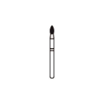Midwest Once Sterile Diamond Bur, Fine Grit, Football Shape, Friction Grip, #368-020F, 2.0mm Diameter, 4.7mm Length, 25/Pk, 1368020F thumbnail 13