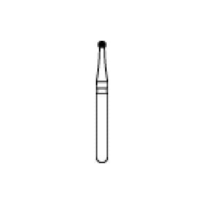 Midwest Once Single-Use Diamond Bur, FG, Round, Medium Grit, #801-012M, 1.2 mm Diameter, 1.2 mm Length, Sterile, 25/Pk, 1801012M thumbnail 14