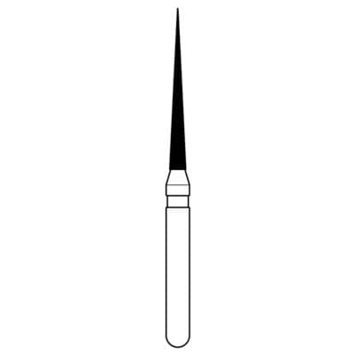 Midwest ONCE Sterile Diamond Bur 859-014F, Fine Grit, Needle Shape, Friction Grip, 1.4 mm Diameter, 10.0 mm Length, 25/Pk, 1859014F thumbnail 13