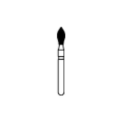 Midwest Once Single Use Diamond Bur, FG, Extra Fine, Football, #368/023, 2.3 mm Diameter, 5.2 mm Length, 25/Pkg, 1368023SF thumbnail 12