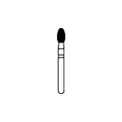Midwest ONCE Single-Use Diamond Bur FG 379-023C, Coarse Grit, Egg/Football Shape, 2.3 mm Diameter, 4.25 mm Length, Sterile, 25/Pk, 1379023C thumbnail 14
