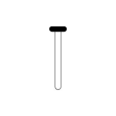 Midwest Once Single Use Diamond Bur – FG, Coarse, Wheel Rounded Edge, #909/042, 4.2 mm Diameter, 1.5 mm Length, 25/Pkg, 1909042C thumbnail 13