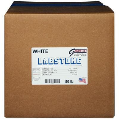 Garreco Labstone Dental Stone, Type III, White, 50 lb Carton - Labstone - White, 50 lb - Image 1