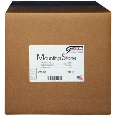 Garreco Mounting Stone - White, 50 lb Carton - Mounting Stone - White 50 lb - Image 1