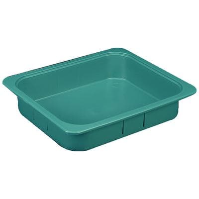 Plasdent Operation Tub, Teal/Aquamarine, 9-3/8" W x 11-1/2" L x 2-5/8" H with 3/4" Lip, 500TB14 thumbnail 5