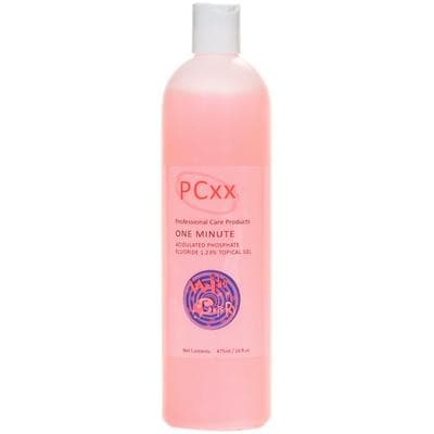 PCxx One Minute APF Fluoride Gel, 1.23% APF, Wild Cherry, 16 oz Bottle, FL-500-WC - PCxx, Fluoride Gel 60 Sec. 16oz 1.23% APF  Wild Cherry, Bottle, FL-500-WC - Image 1