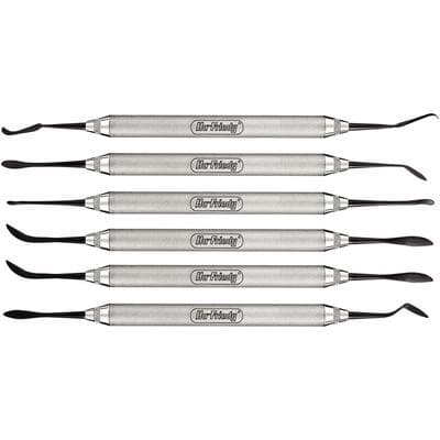 Hu-Friedy Goldfogel XTS Composite Contouring Instruments, Anterior Set, Satin Steel, 6-Piece Kit, #489255 thumbnail 4