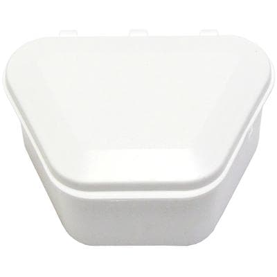 Keystone White Denture Storage Boxes, 12/Pkg, 1-3/4" Deep, 9576690 thumbnail 3
