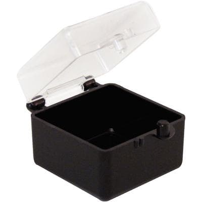 Keystone Black/Clear Rigid C&B Boxes, 1" x 1" x 3/4", Box of 1000, 9571447 thumbnail 6
