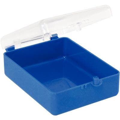 Keystone Rigid Plastic C&B Boxes, 2" (Blue/Clear), Hinged Snap-Type, 500/Box thumbnail 6