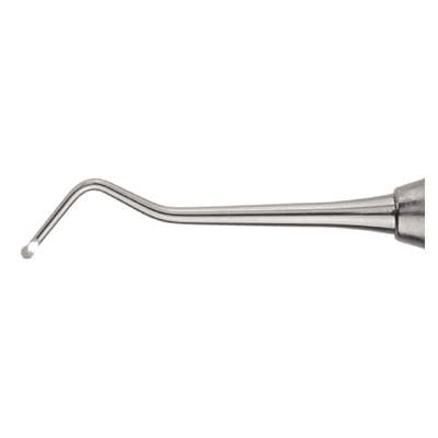 Nordent Excavator #1S (38/39), Double End, Spoon, 1 mm Head, 6 mm Shank, 50° Angle, Standard Handle, Stainless Steel, REC1S thumbnail 5