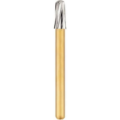 Express Line® Lab Metal Finishing Carbide Bur, Tapered Round Cone, #EL-1, 2 mm Diameter, 4.5 mm Length, Friction Grip, 10/Pkg thumbnail 5