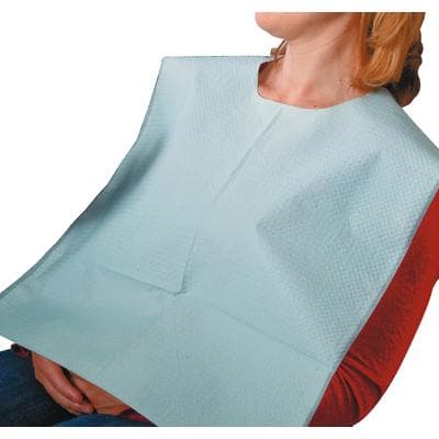 Tidi Products Ultimate Specialty Oral Surgery Bibs, 3-Ply Tissue/Poly, 18" x 25", Blue, 250/Pk, 917677 thumbnail 11