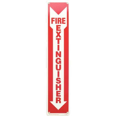 Glow-in-the-Dark Fire Extinguisher Sign, 4" x 18", Easy Mount, OSHA & NFPA Compliant, 1/Pack thumbnail 5