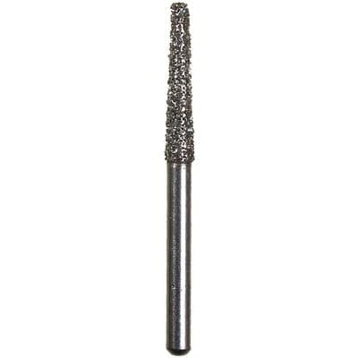 Spring Disposable Diamond Bur, Regular FG, Super Coarse, Black, Cone Flat End, #847, 1.6 mm Diameter, 9 mm Length, 10/Pkg - Spring Disposable Diamonds – Regular FG, Super Coarse, Black, Cone Flat End - # 847, 1.6 mm Diameter, 9 mm Length, 10/Pkg - Image 1