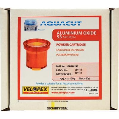 Velopex AquaCare Aluminium Oxide Air Abrasion Powder, 53µm, Red, 85g, Pack of 4 (PDR8024F) thumbnail 3
