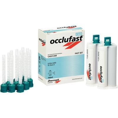 Occlufast CAD A-Silicone Bite Registration, Super Fast Set, Light Blue, 50 ml Cartridges, 2/Pk, C200800 thumbnail 8