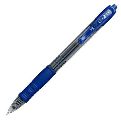 Pilot G2 Premium Retractable Gel Ink Pen, Refillable, Red Ink, Fine Point (0.7mm), Clear Barrel, 12/Box, PIL 31022 thumbnail 2